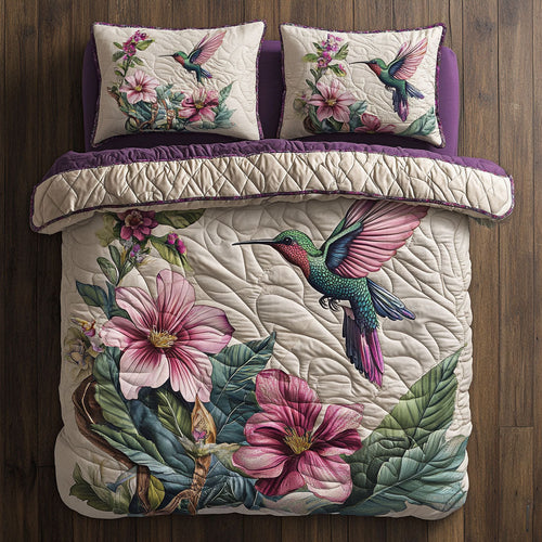 Hummingbird WX1302467CL Quilted Bedding Set