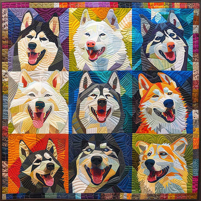 Husky Smile WM1408019CL Quilt Blanket