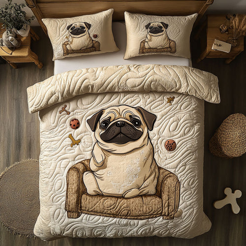 Lazy Pug WX1302473CL Quilted Bedding Set