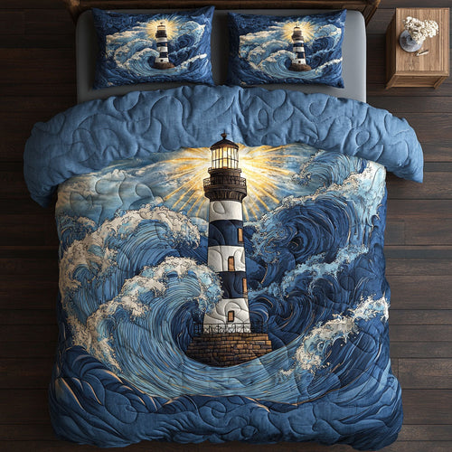 Lighthouse WX1002040CL Quilted Bedding Set