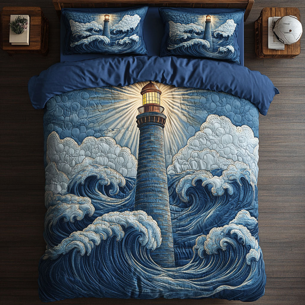 Lighthouse WX1002042CL Quilted Bedding Set