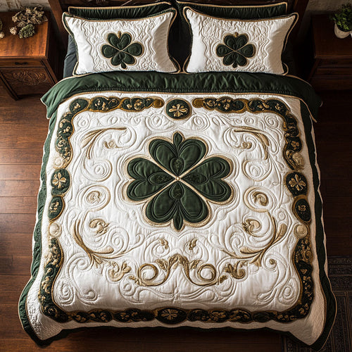 Lucky Clover WX1302477CL Quilted Bedding Set