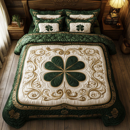 Lucky Clover WX1302478CL Quilted Bedding Set