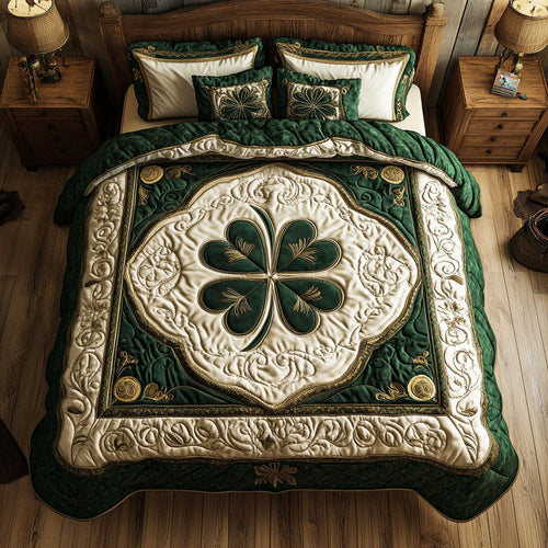 Lucky Clover WX1302479CL Quilted Bedding Set