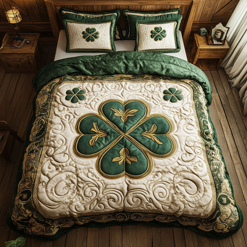 Lucky Clover WX1302480CL Quilted Bedding Set