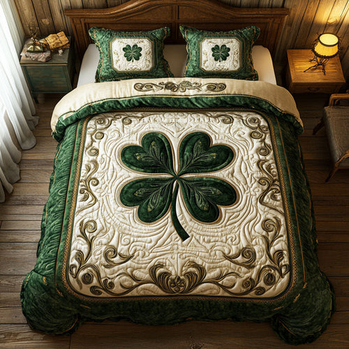 Lucky Clover WX1302484CL Quilted Bedding Set