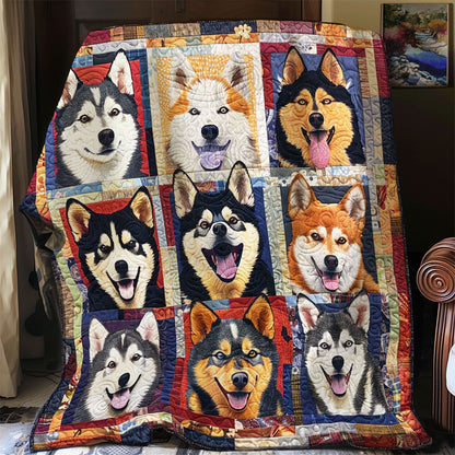 Adorable Husky SR0908019CL Quilt Blanket