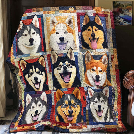 Adorable Husky SR0908019CL Quilt Blanket