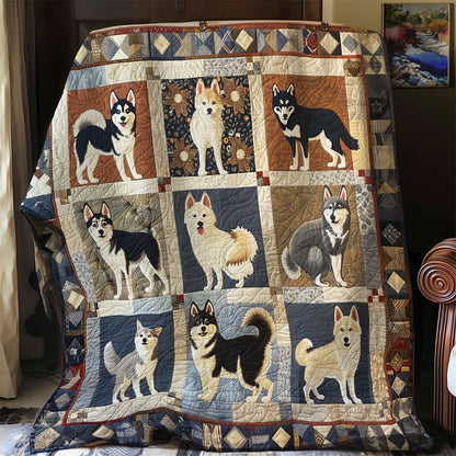 Adorable Husky SR0908025CL Quilt Blanket