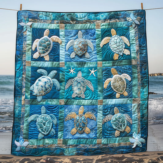 Blue Sea Turtles SR2208005CL Quilt Blanket