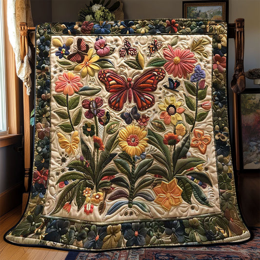 Butterfly Bliss WN2108091CL Quilt Blanket