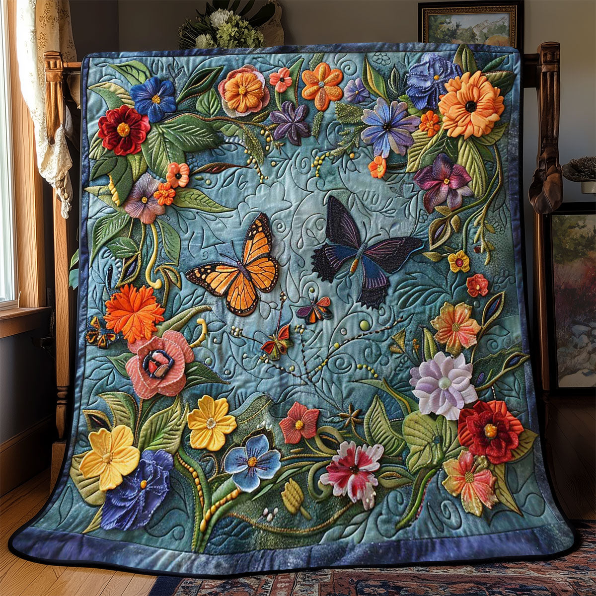 Butterfly Whisper WN2108090CL Quilt Blanket