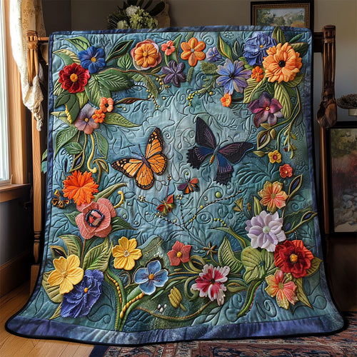 Butterfly Whisper WN2108090CL Quilt Blanket