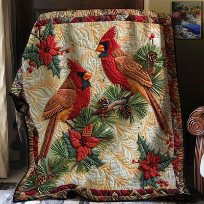Couple Of Cardinals WM0509028CL Quilt Blanket