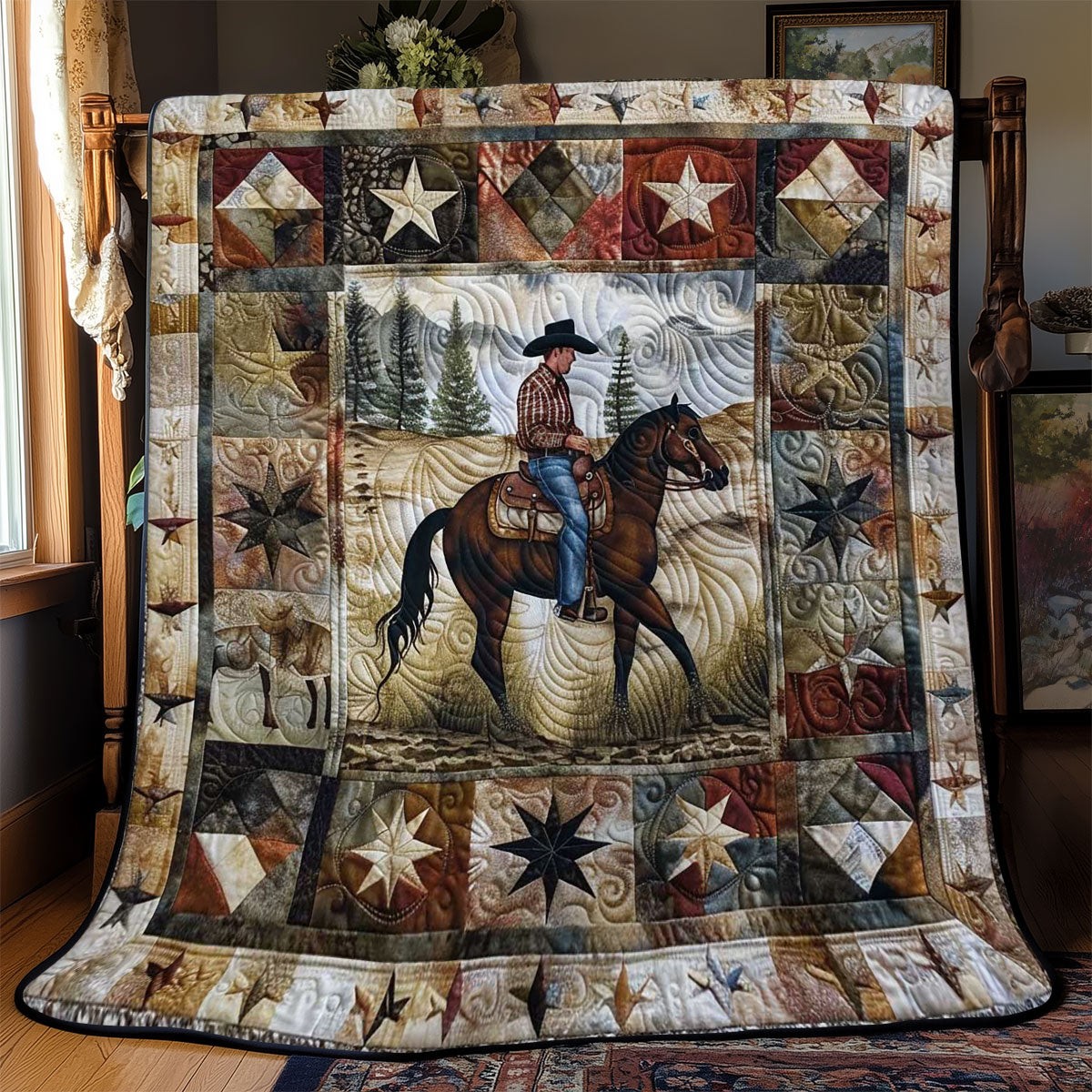 Cowboy Trail WN2108015CL Quilt Blanket