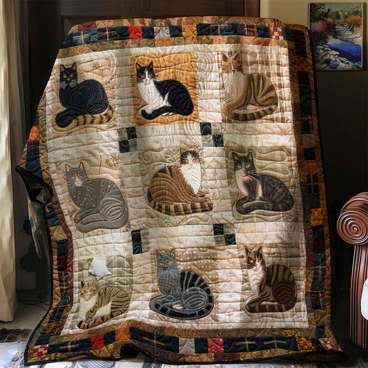 Cute Cat WN0908059CL Quilt Blanket
