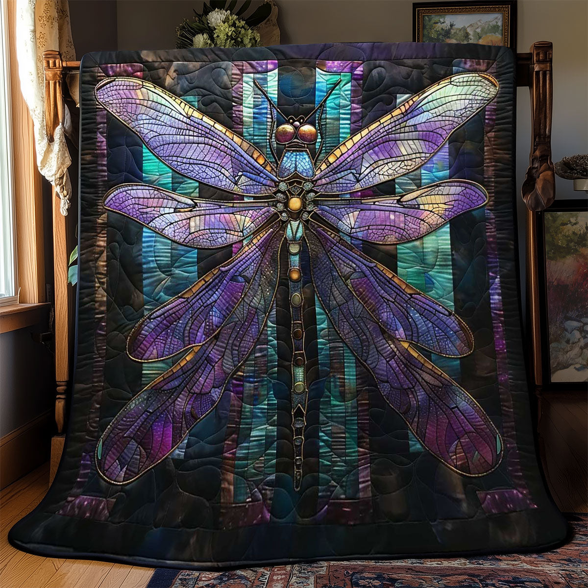 Dragonfly Delight WN2708003CL Quilt Blanket