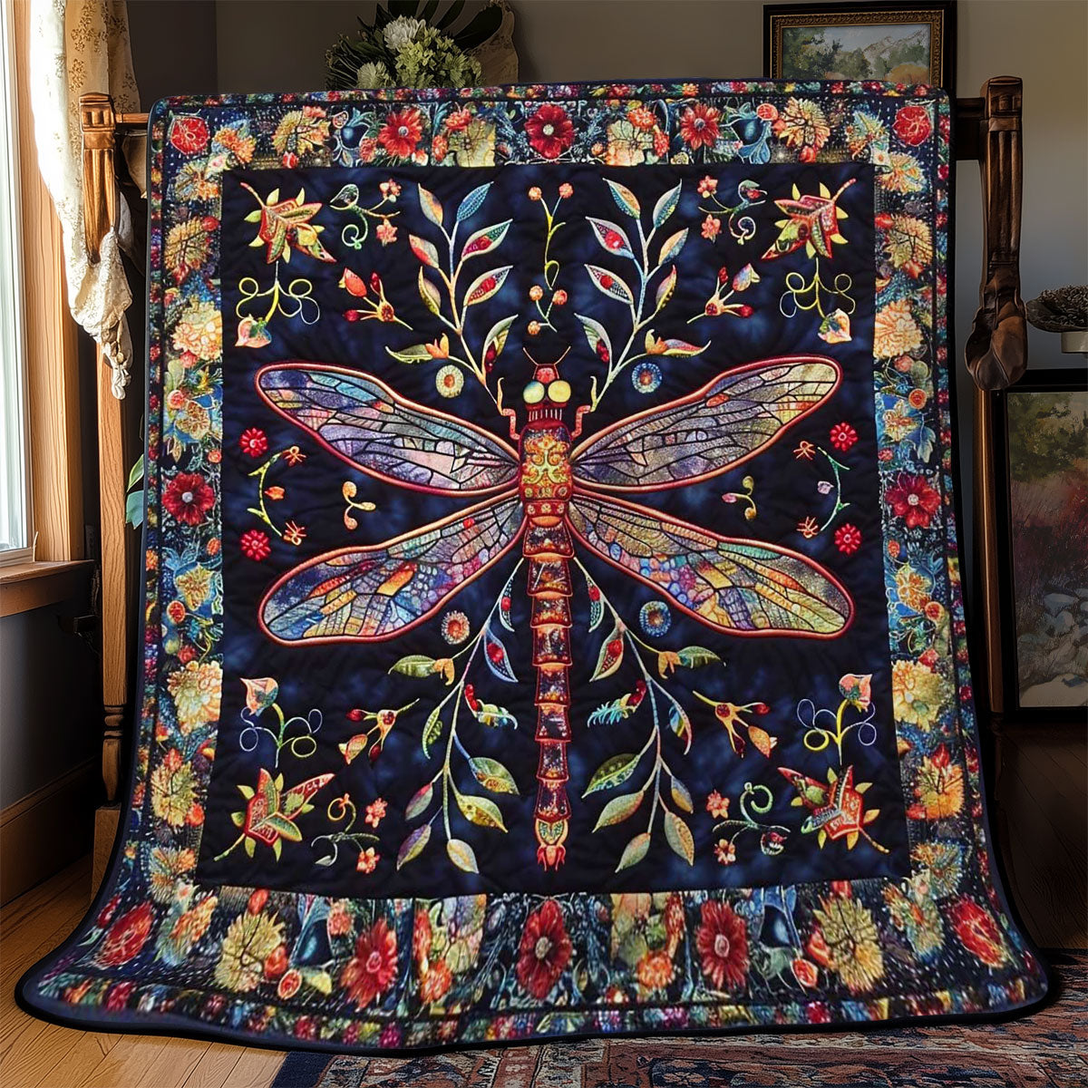 Dragonfly's Shadow WN2808027CL Quilt Blanket