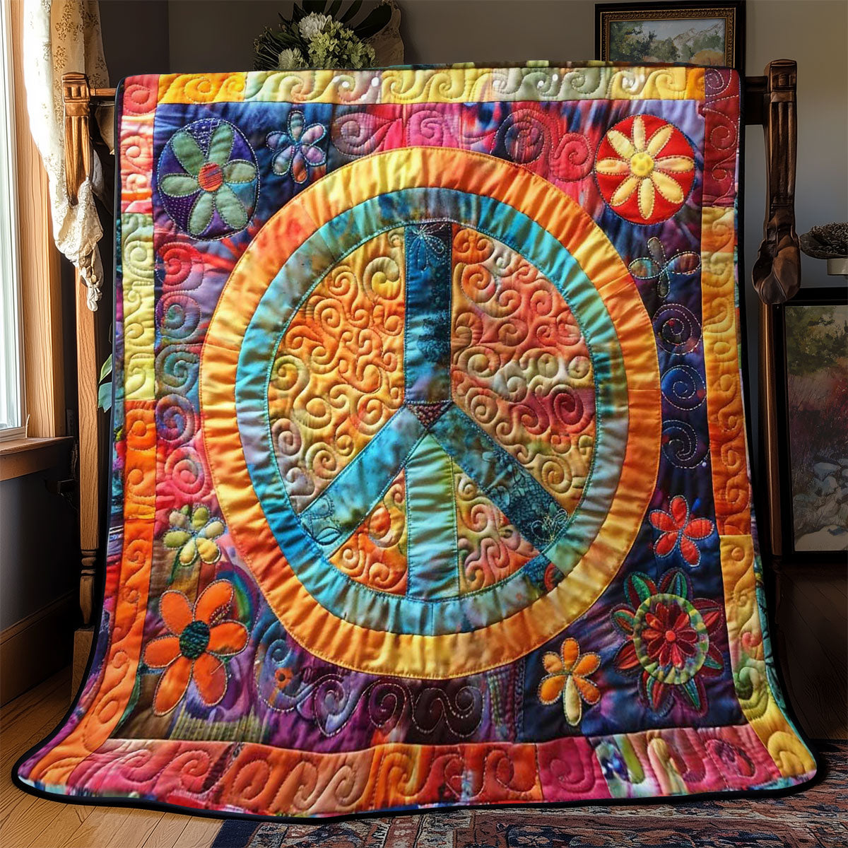 Flower Peace Comforter WN2108039CL Quilt Blanket