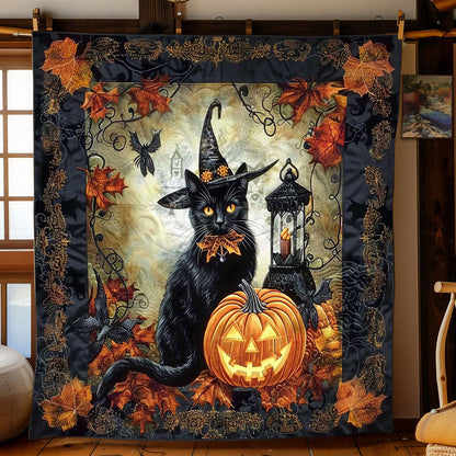 Halloween Black Cat Magic WN1908096CL Quilt Blanket