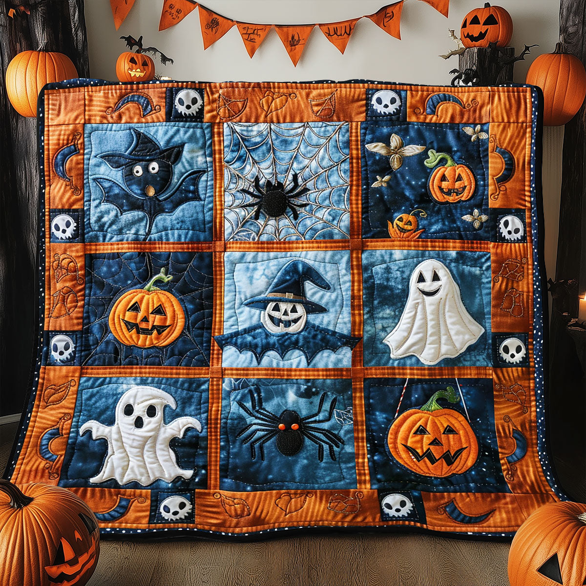 Halloween Collection SR1608011CL Quilt Blanket