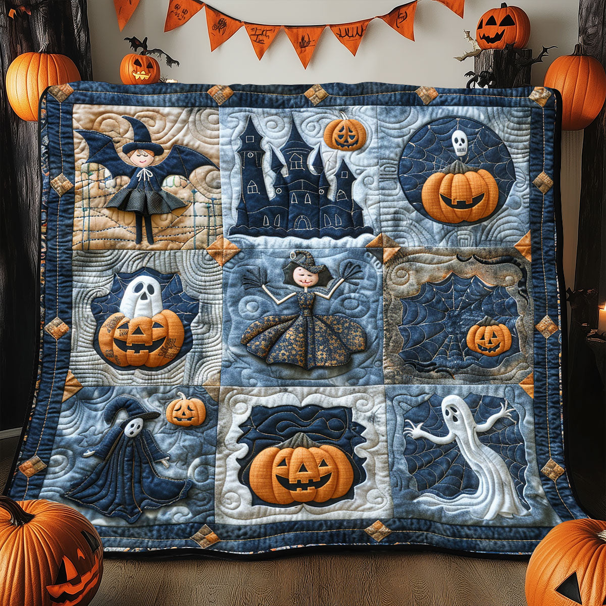 Halloween Collection SR1608015CL Quilt Blanket