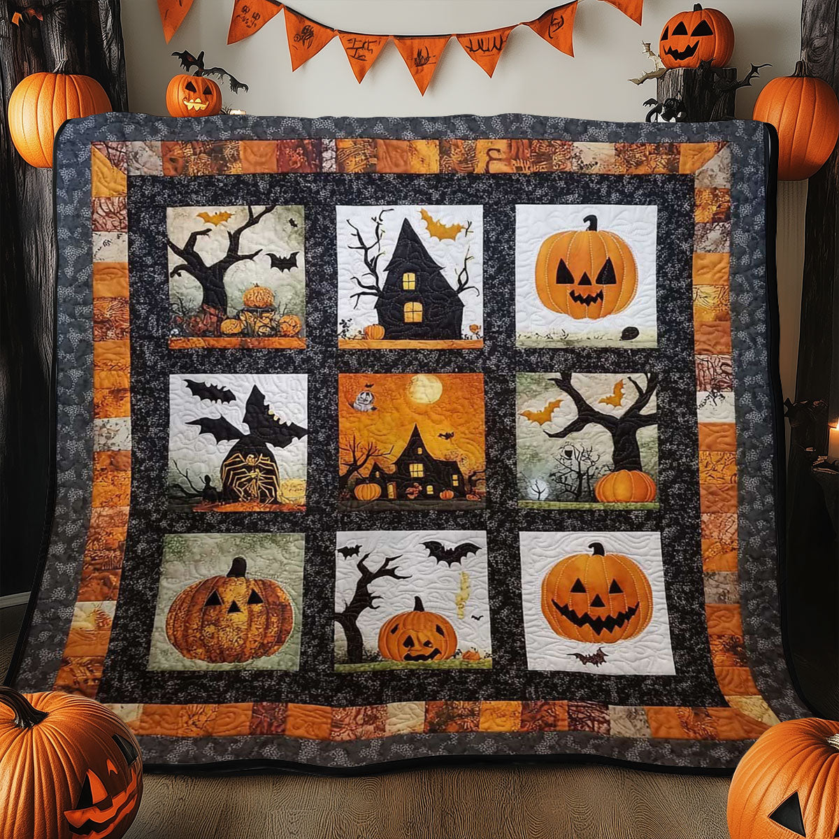 Halloween Creepy WN0608061CL Quilt Blanket