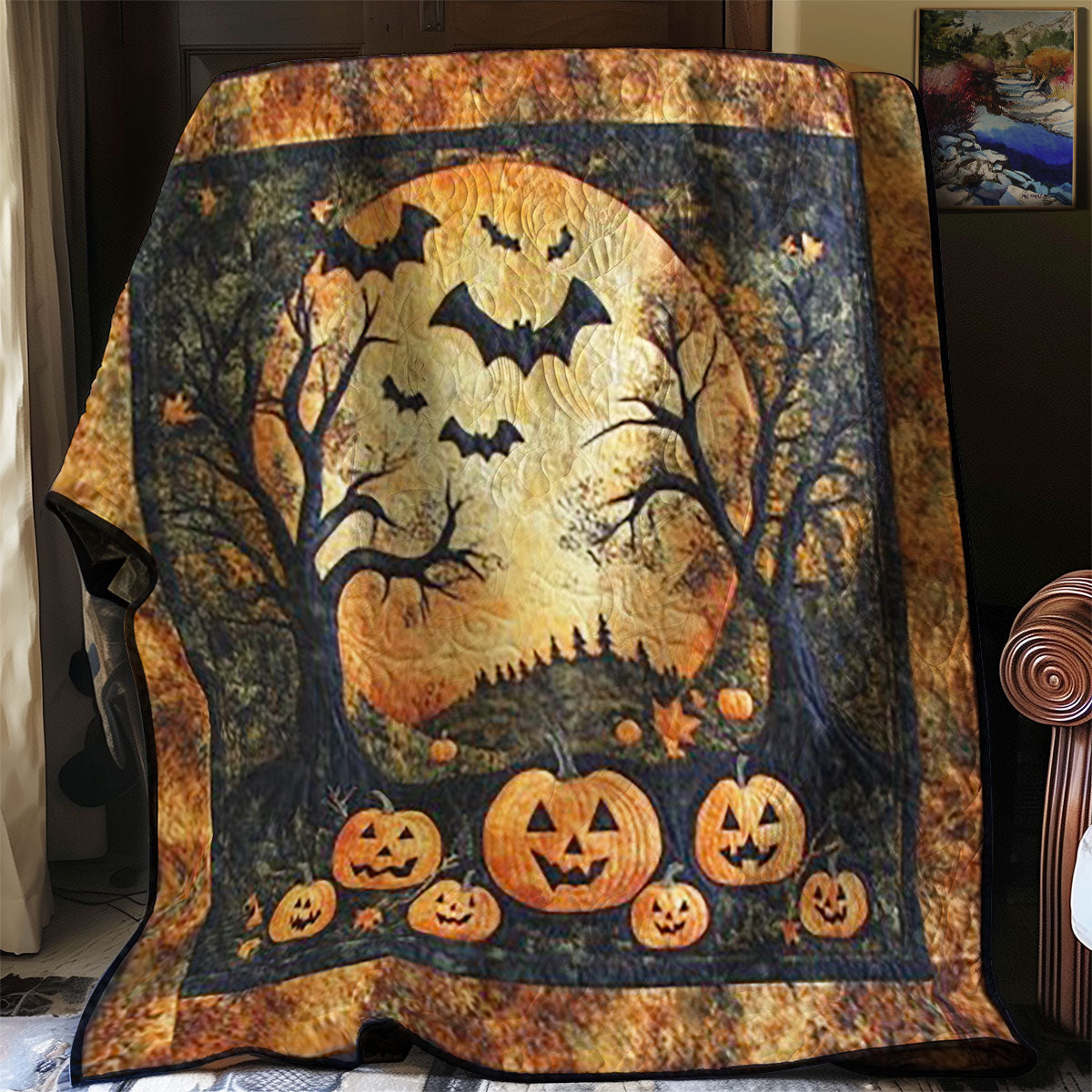 Halloween Night WM0608041CL Quilt Blanket