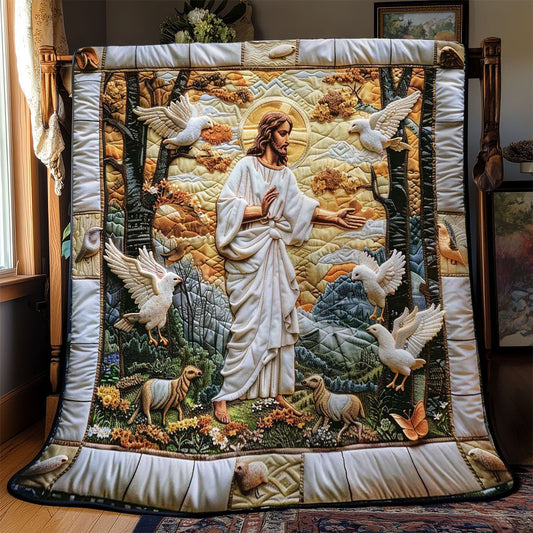 Jesus Light In The Darkness WN2808008CL Quilt Blanket