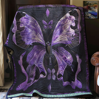 Midnight Butterfly Dance WN0909027CL Quilt Blanket