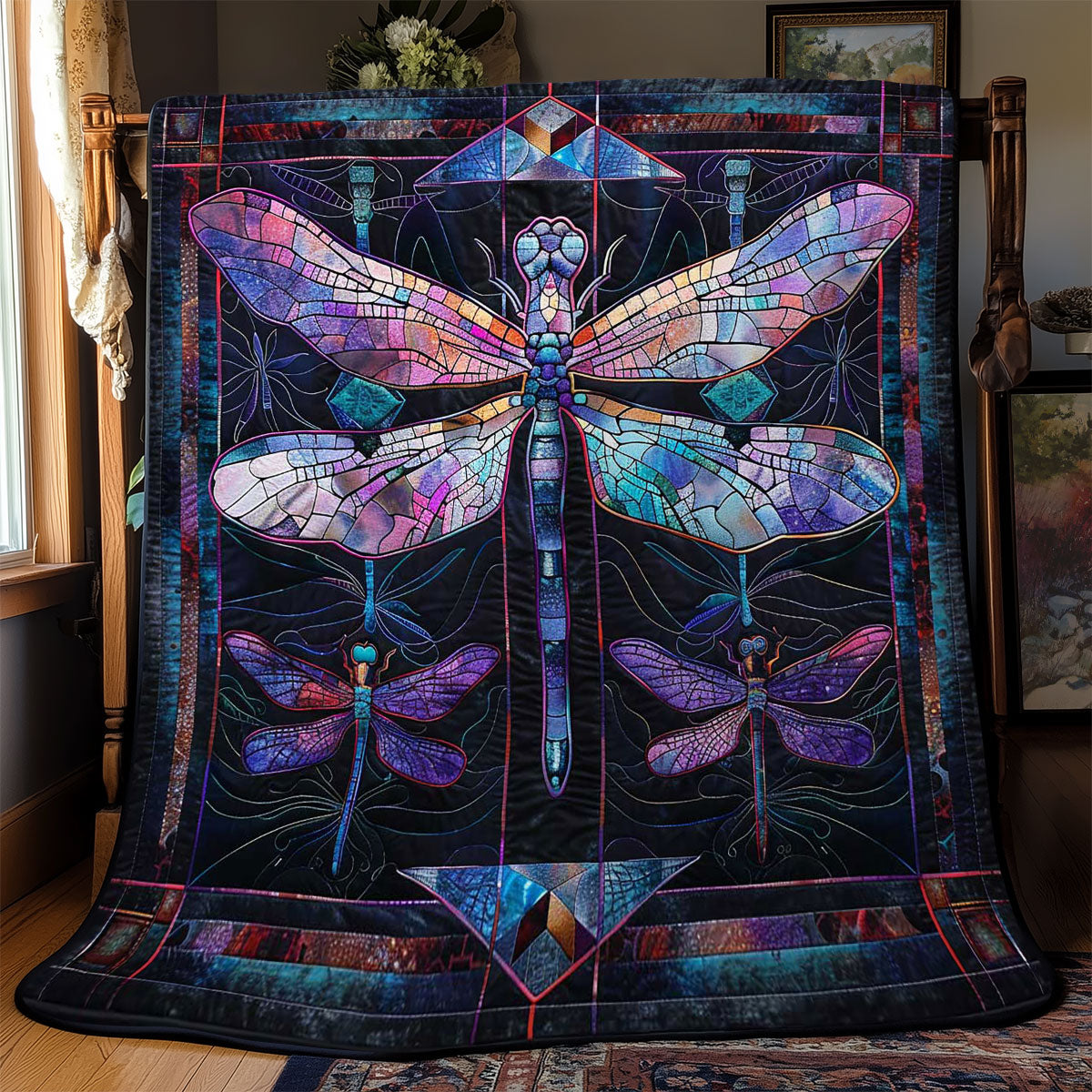 Mystic Dragonfly WN2708001CL Quilt Blanket