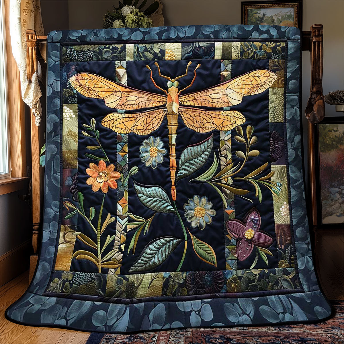 Mystical Dragonfly Dance WN2808032CL Quilt Blanket