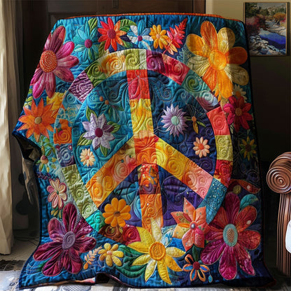 Peace And Love WN0808008CL Quilt Blanket