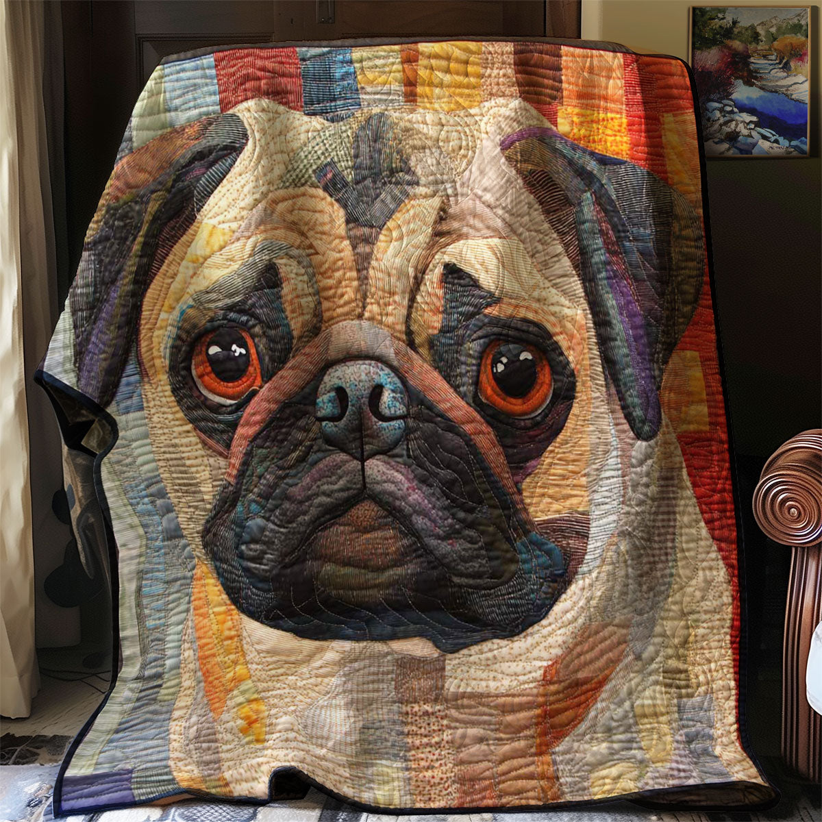 Pug Pals WN0508015CL Quilt Blanket