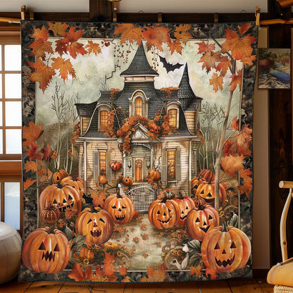 Pumpkin Haunted Haven WN1908064CL Quilt Blanket