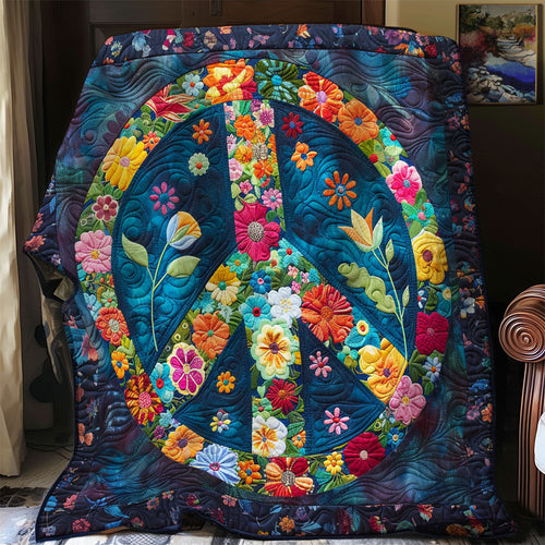 Trippy Hippie Sign SR1008031CL Quilt Blanket