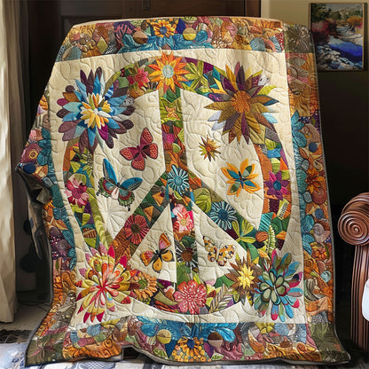 Trippy Hippie Sign SR1008032CL Quilt Blanket