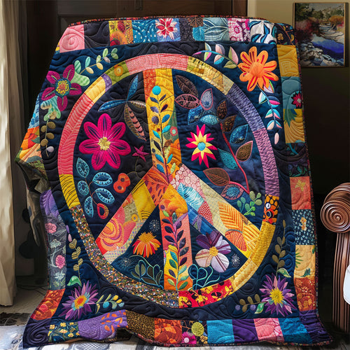 Trippy Hippie Sign SR1008033CL Quilt Blanket