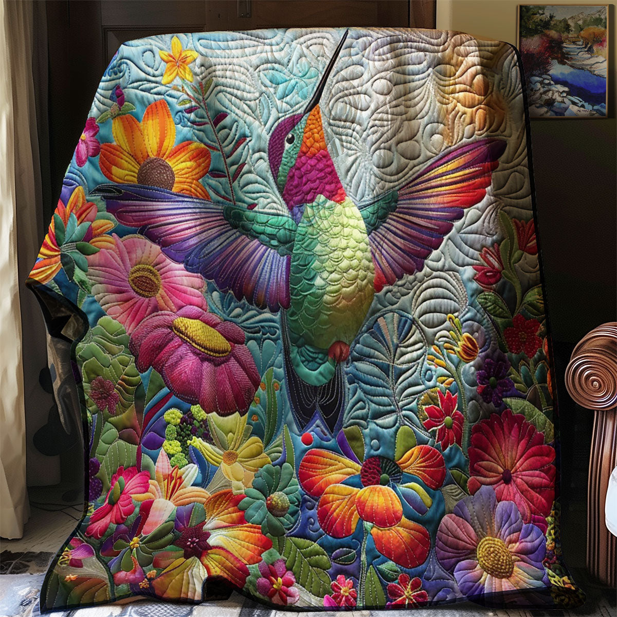 Twinkle Hummingbird WM2408052CL Quilt Blanket