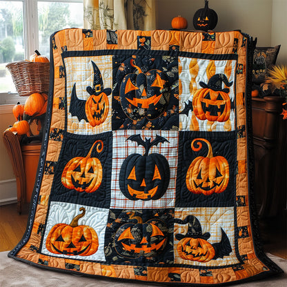 Weird Pumpkin SR2108028CL Quilt Blanket