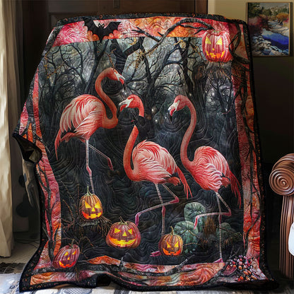 Wicked Flamingo Nest WN0908011CL Quilt Blanket