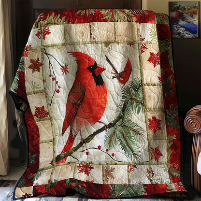 Winter Cardinal Magic WN1008072CL Quilt Blanket