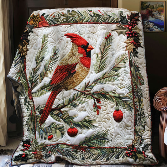 Winter Cardinal SR1408014CL Quilt Blanket