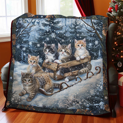 Winter Cat SR1908037CL Quilt Blanket