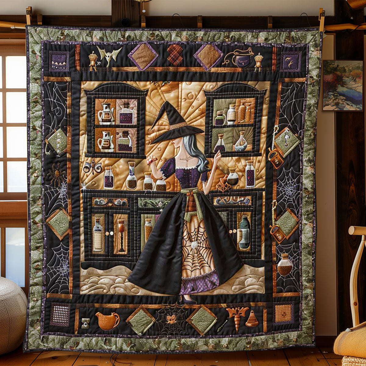 Witch’s Alchemical Secrets WN2808117CL Quilt Blanket