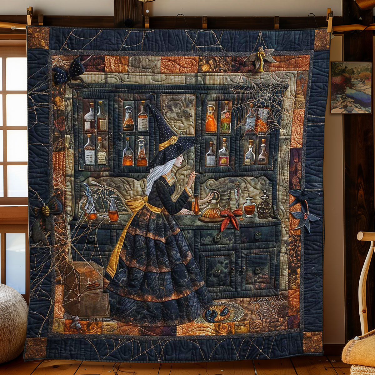Witch’s Shadowy Spells WN2808113CL Quilt Blanket