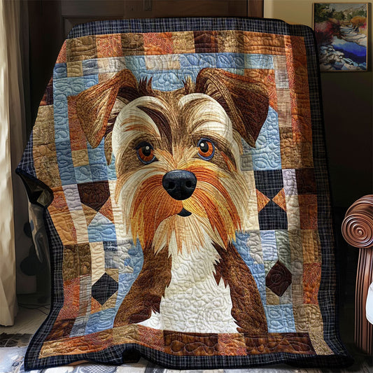 Yorkshire Terrier Cozy WN0608053CL Quilt Blanket