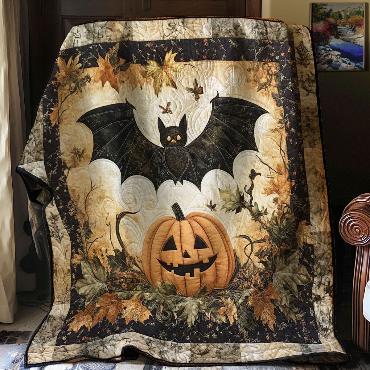 Bat's Halloween WN0308004CL Quilt Blanket