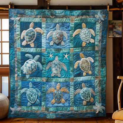 Blue Sea Turtles SR2208005CL Quilt Blanket