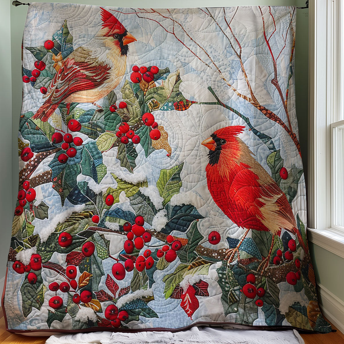 Cardinals WM1508062CL Quilt Blanket